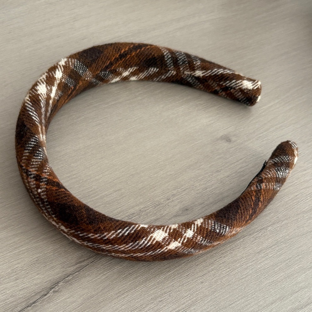 Plaid Brown Headband